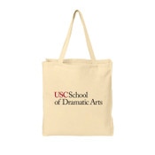 USC Trojans School of Dramatic Arts Slim Natural Tote Bag
